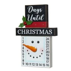 Glitzhome® 15" LED Christmas Snowman Countdown Décor -Michaels Shop D479443S 5