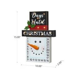 Glitzhome® 15" LED Christmas Snowman Countdown Décor -Michaels Shop D479443S 6