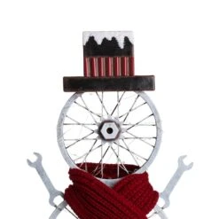 Glitzhome® 34" Lighted LED Metal Snowman Porch Décor -Michaels Shop D479464S 7