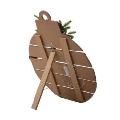 Glitzhome® 30" Lighted Round Wooden Snowman Porch Décor With Timer -Michaels Shop D479470S 8