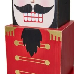 Glitzhome® 36" Wooden Block Nutcracker Porch Décor -Michaels Shop D479475S 8