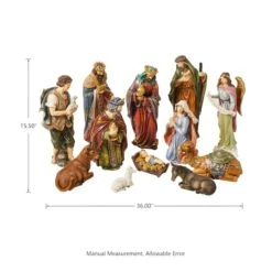 Glitzhome® 16" Oversized Nativity Figurine Set -Michaels Shop D479480S 4