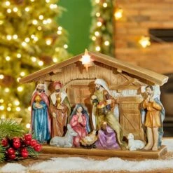 Glitzhome® 9" Nativity Décor 14 Glitzhome® 9" Nativity Décor -Michaels Shop D479485S 3