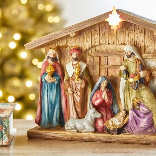 Glitzhome® 9" Nativity Décor 7 Glitzhome® 9" Nativity Décor - Image 5