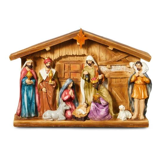 Glitzhome® 9" Nativity Décor 9 Glitzhome® 9" Nativity Décor - Image 7
