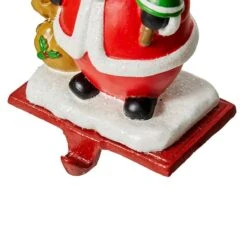 Glitzhome® 7" Santa, Snowman & Penguin Stocking Holder Set -Michaels Shop D479500S 8