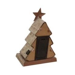 Glitzhome® 8" Marquee LED Wooden & Metal Christmas Tree Stocking Holder Set -Michaels Shop D479507S 6