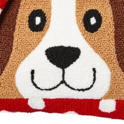 Glitzhome® Hooked 3D Woof Throw Pillow -Michaels Shop D479537S 7