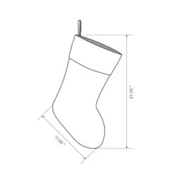 Glitzhome® 21" Merry Christmas Dachshund Stocking, Set Of 2 -Michaels Shop D479584S 8