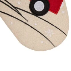 Glitzhome® 21" Red Truck Embroidered Linen Stocking, Set Of 2 -Michaels Shop D479588S 5