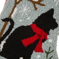Glitzhome® 20" Cat Hooked Stockings, 2ct. -Michaels Shop D479604S 6