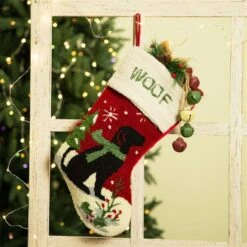 Glitzhome® 20" Dog Hooked Stockings, 2ct. 14 Glitzhome® 20" Dog Hooked Stockings, 2ct. -Michaels Shop D479607S 4