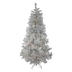 Northlight 7.5ft. Pre-Lit Full Metallic Tinsel Artificial Christmas Tree, Clear Lights -Michaels Shop D489949S 11