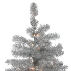 Northlight 7.5ft. Pre-Lit Full Metallic Tinsel Artificial Christmas Tree, Clear Lights -Michaels Shop D489949S 12