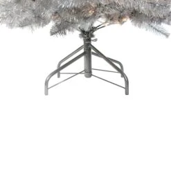 Northlight 7.5ft. Pre-Lit Full Metallic Tinsel Artificial Christmas Tree, Clear Lights -Michaels Shop D489949S 3