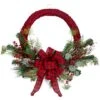 Northlight 24" Red And Black Buffalo Plaid And Berry Artificial Wreath 2 Northlight 24" Red And Black Buffalo Plaid And Berry Artificial Wreath -Michaels Shop D491025S 1