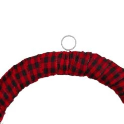 Northlight 24" Red And Black Buffalo Plaid And Berry Artificial Wreath -Michaels Shop D491025S 4