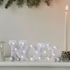 Northlight 17" White Noel LED Christmas Marquee Wall Sign -Michaels Shop D491423S 1