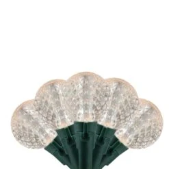 PENN 180ct. White LED G30 Globe Christmas String Lights Set