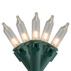 Northlight 50ct. Mini Christmas String Lights With Green Wire Clear -Michaels Shop D491460S 1 1