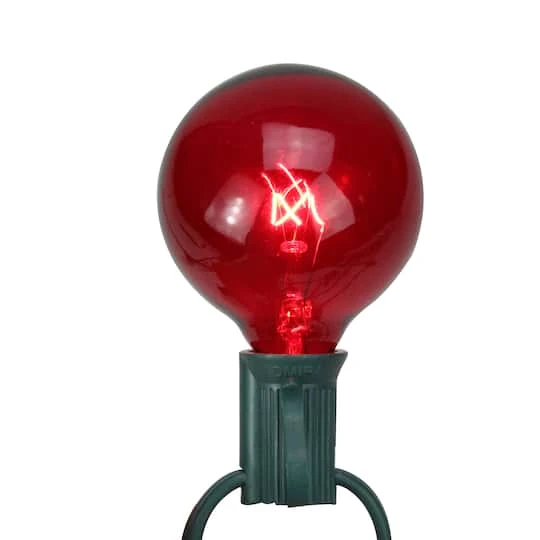 Northlight 25ct. Red G50 Incandescent Christmas Replacement Bulbs 4 Northlight 25ct. Red G50 Incandescent Christmas Replacement Bulbs - Image 2