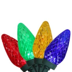 Northlight 100ct. Faceted LED C9 Christmas String Lights Multicolor -Michaels Shop D491488S 1 1