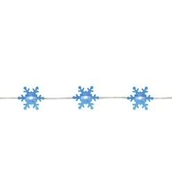 Northlight 20ct. Blue Snowflake LED Christmas Fairy String Lights -Michaels Shop D491489S 2