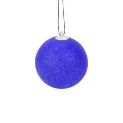 Sienna 7" Blue Shimmering Sphere Mini Ball Outdoor Decorative Patio Christmas String Lights