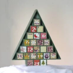 Northlight 15" Green Tree Shaped Christmas Advent Calendar Decoration 10 Northlight 15" Green Tree Shaped Christmas Advent Calendar Decoration -Michaels Shop D491519S 2