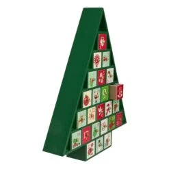 Northlight 15" Green Tree Shaped Christmas Advent Calendar Decoration 11 Northlight 15" Green Tree Shaped Christmas Advent Calendar Decoration -Michaels Shop D491519S 3