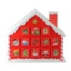 Northlight 10.25" Red & White Advent House With Chimney Storage Box -Michaels Shop D491523S 1