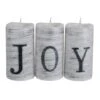 Northlight 6" Battery Operated JOY Christmas LED Flameless Candle Set -Michaels Shop D491540S 1