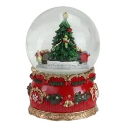 Northlight 6" Musical Christmas Tree & Train Animated Water Globe -Michaels Shop D491589S 2