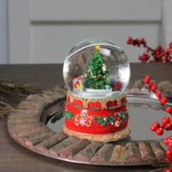 Northlight 6" Musical Christmas Tree & Train Animated Water Globe -Michaels Shop D491589S 3