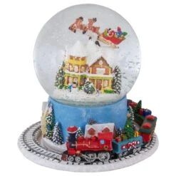 Northlight 7.25" Musical Revolving House Christmas Snow Dome Décor -Michaels Shop D491591S 1 1