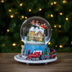 Northlight 7.25" Musical Revolving House Christmas Snow Dome Décor -Michaels Shop D491591S 2