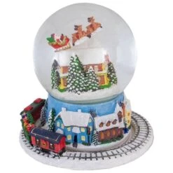 Northlight 7.25" Musical Revolving House Christmas Snow Dome Décor -Michaels Shop D491591S 4