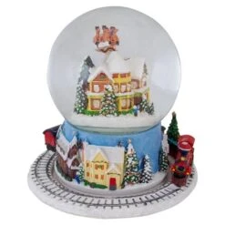 Northlight 7.25" Musical Revolving House Christmas Snow Dome Décor -Michaels Shop D491591S 5