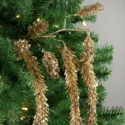 Northlight Gold Glittered Pine Hanging Christmas Spray -Michaels Shop D491594S 2