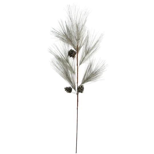 Northlight Brown & Gray Long Needle Pinecone Christmas Spray 4 Northlight Brown & Gray Long Needle Pinecone Christmas Spray - Image 2