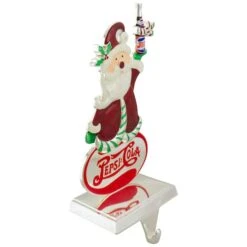 Northlight 9.75" Silver Pepsi-Cola Santa Claus Christmas Stocking Holder -Michaels Shop D491600S 4