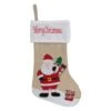 Northlight 19" Beige & Red Burlap Santa Christmas Stocking 1 Northlight 19" Beige & Red Burlap Santa Christmas Stocking -Michaels Shop D491606S 1
