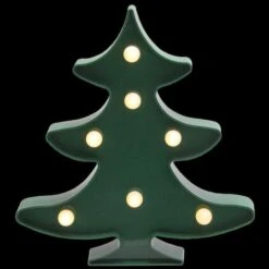 Northlight 8.75" Green Christmas Tree Marquee Wall Sign -Michaels Shop D491611S 3