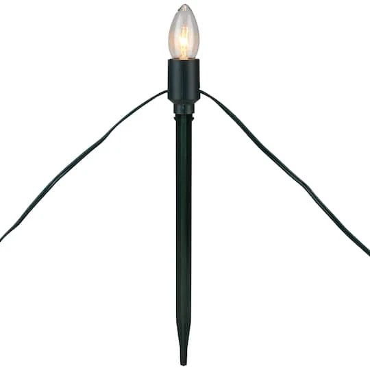 Northlight Mighty Light Clear C9 Christmas Pathway Marker Set, Green Wire 7 Northlight Mighty Light Clear C9 Christmas Pathway Marker Set, Green Wire - Image 5
