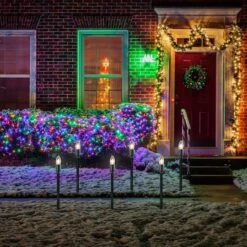 Northlight Mighty Light Clear C9 Christmas Pathway Marker Set, Green Wire 17 Northlight Mighty Light Clear C9 Christmas Pathway Marker Set, Green Wire -Michaels Shop D491617S 12