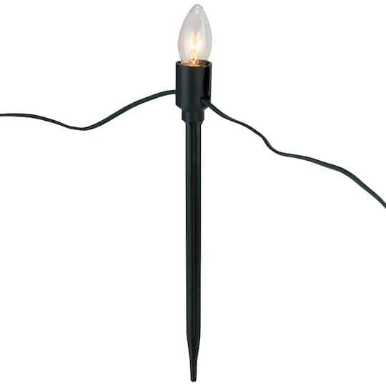 Northlight Mighty Light Clear C9 Christmas Pathway Marker Set, Green Wire 11 Northlight Mighty Light Clear C9 Christmas Pathway Marker Set, Green Wire - Image 9