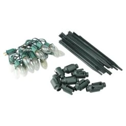 Northlight Mighty Light Clear C9 Christmas Pathway Marker Set, Green Wire 15 Northlight Mighty Light Clear C9 Christmas Pathway Marker Set, Green Wire -Michaels Shop D491617S 3