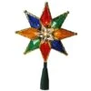 Northlight 8" Lighted Multi Color 8-Point Star Tree Topper -Michaels Shop D491632S 1