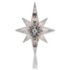 Northlight 10" White Lighted Faceted Star Of Bethlehem Tree Topper