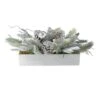 Northlight 19.5" White & Green Berries With Foliage Tabletop Décor